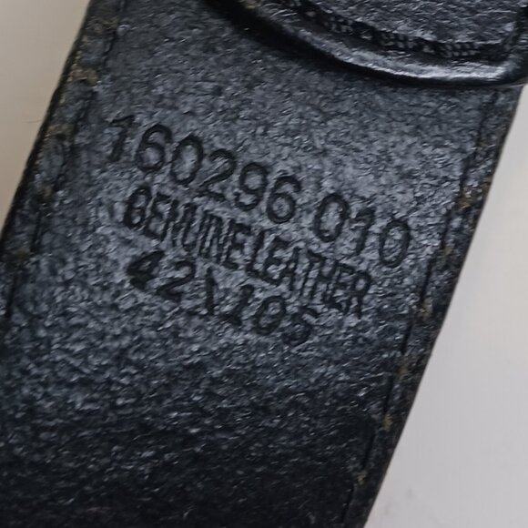 Nocona Vintage Buckle Men's Black Belt 42 x 105 - Picture 6 of 8